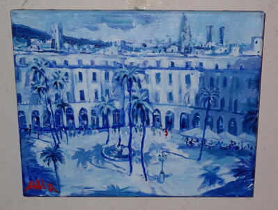 PALMY PŘED PALÁCEM - SIGNOVÁN