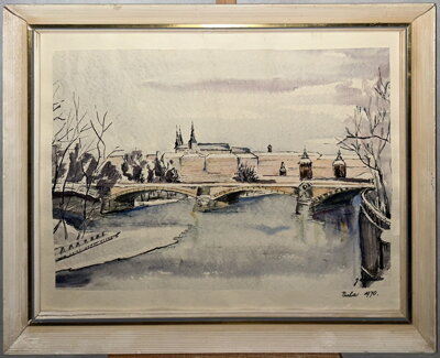 POHLED NA PRAŽSKÝ HRAD A KARLŮV MOST -  MÁDLO JIŘÍ