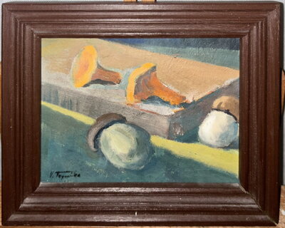 ZÁTIŠÍ S HŘÍBKY A LIŠKAMI - TOPINKA VILÉM