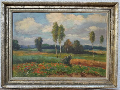 BŘEZOVÝ HÁJEČEK S MAKOVÝM POLEM - BINO JOSEF