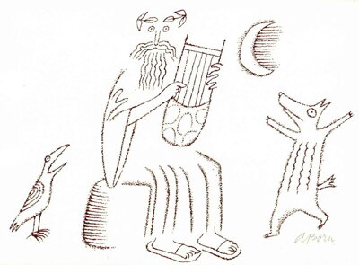 HRA NA HARFU PŘI MĚSÍČKU - BORN ADOLF