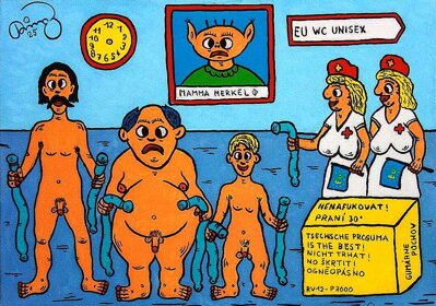 EUROPOSLANCI SE UČÍ NASAZOVAT KONDOMY - ČECH RINGO FRANTIŠEK