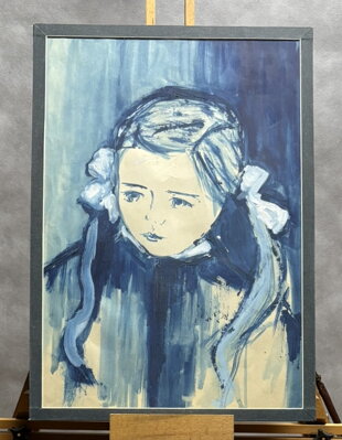 DĚVČÁTKO V MODRÉ - NEZNÁMÝ AUTOR