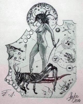 AKT DÍVKA S KONÍKEM - HUJBER GÜNTER