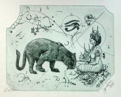 AKT DÍVKA S PANTEREM - HUJBER GÜNTER