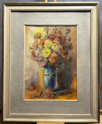 BOHATÁ KYTICE V MODRÉ VÁZE - RABIŇÁK