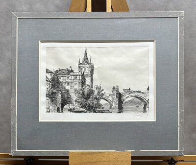 MALOSTRANSKÁ MOSTECKÁ VĚŽ A ČÁST KARLOVA MOSTU V PRAZE - ŠPAŇHEL