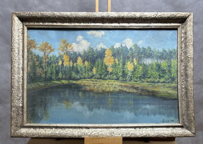 PODZIMNÍ MOTIV RYBNÍK V KOZOMÍNĚ - SVATOŠ J.