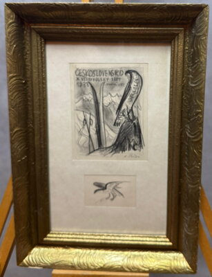 VŠESOKOLSKÝ SLET 1938 ZIMNÍ HRY - BOUDA CYRIL