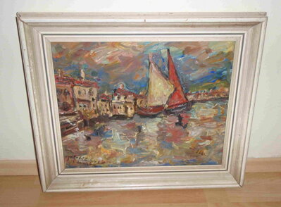 IMPRESIONISMUS PŘÍSTAV "PORT D´POINT" FRANCIE - DUBIEL JOSEF VON LERACH