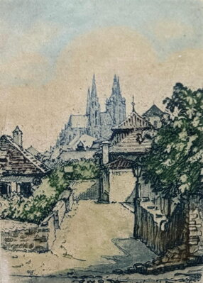 PRAHA PRAŽSKÝ HRAD V DÁLI - HLAVSA