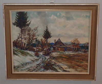 PRVNÍ SNÍH U ROUBENKY - HOLEC KAREL