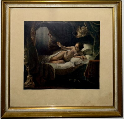 DANAE - REPRODUKCE - REMBRANDT HARMENSZOON VAN RIJN