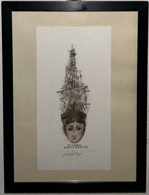 KOMPOZICE S ŽENOU A LODÍ - KRÁTKÝ BOHUMIL