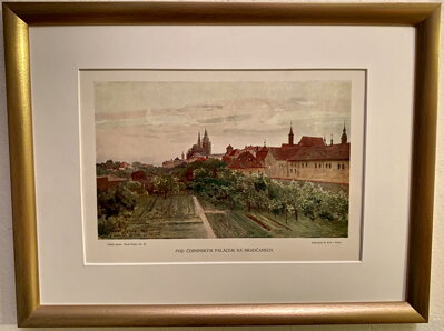 POD ČERNÍNSKÝM PALÁCEM NA HRADČANECH - JANSA VÁCLAV - REPRODUKCE