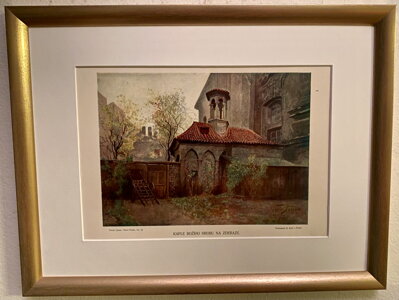KAPLE BOŽÍHO HROBU NA ZDERAZE - JANSA VÁCLAV - REPRODUKCE