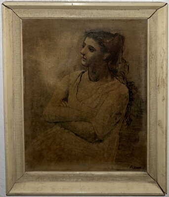 ŽENA V BÍLÉM - REPRODUKCE - PICASSO PABLO