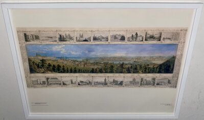 PANORAMA PRAHY - JOHAN LOTH - REPRODUKCE