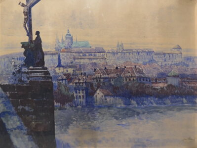 POHLED NA HRADČANY - HOLEČEK JAN