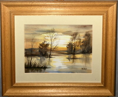 ZÁPAD SLUNCE NAD HLADINOU - SIGNOVÁN