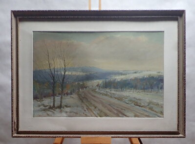 CESTA V ZIMNÍ KRAJINĚ - IMPRESE - LACINA BOHDAN