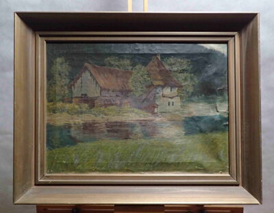 STAVENÍ U ŘEKY - NEZNÁMÝ AUTOR