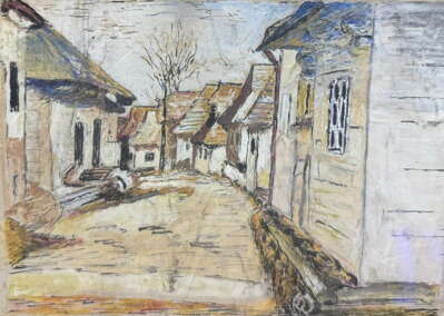 ULIČNÍ SCÉNA - SIGNOVÁN