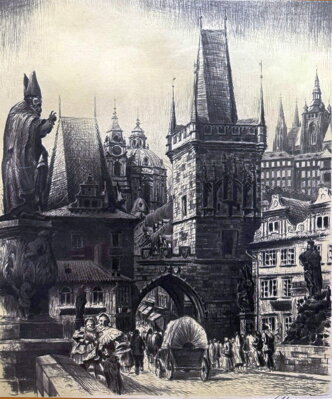 PRAHA MALOSTRANSKÉ MOSTECKÉ VĚŽE - VAIC JOSEF
