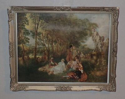 WATTEAU ANTOINE THE FEAST OF LOVE - REPRODUKCE