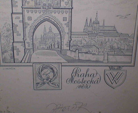 PRAHA - MOSTECKÁ VĚŽ - HERČÍK JOSEF