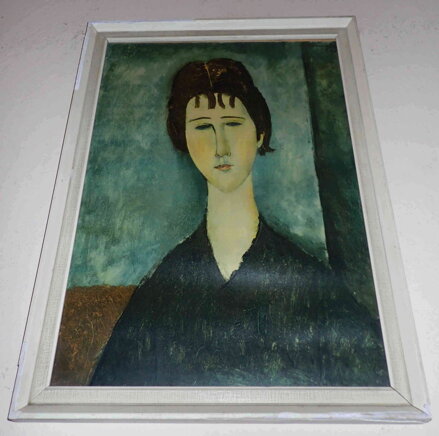 MODIGLIANI CLEMENTE AMEDE LA JEUNE FILLE BRUNE - REPRODUKCE