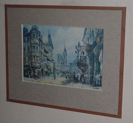 PRAHA PRAGUE POHLED NA STAROMĚSTSKÉ NÁMĚSTÍ A RADNICI - REPRODUKCE