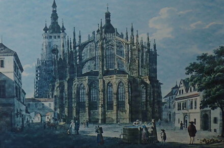 PRAHA PRAGUE PRAŽSKÝ HRAD, KATEDRÁLA SVATÉHO VÍTA - REPRODUKCE