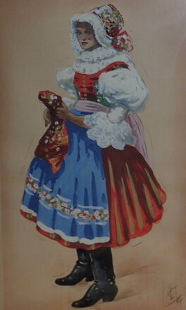 DÍVKA V KROJI - ŠTIKA JAROSLAV