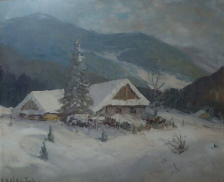 CHALOUPKA V ZIMĚ - HAJDUČEK ADOLF