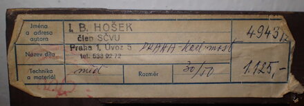 PRAHA KARLŮV MOST - HOŠEK IGNÁC B.