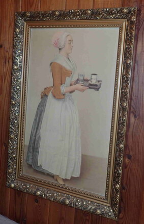 DÍVKA S ČOKOLÁDOU - REPRODUKCE - LIOTARD JEAN-ÉTIENNE