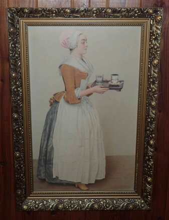 DÍVKA S ČOKOLÁDOU - REPRODUKCE - LIOTARD JEAN-ÉTIENNE