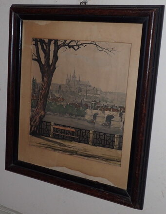 PRAŽSKÝ HRAD OD NÁBŘEŽÍ - RÖHLING VLADISLAV