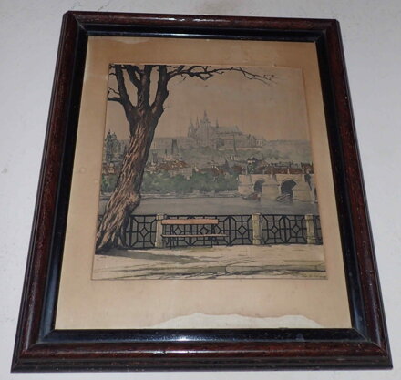 PRAŽSKÝ HRAD OD NÁBŘEŽÍ - RÖHLING VLADISLAV