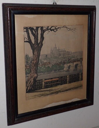 PRAŽSKÝ HRAD OD NÁBŘEŽÍ - RÖHLING VLADISLAV