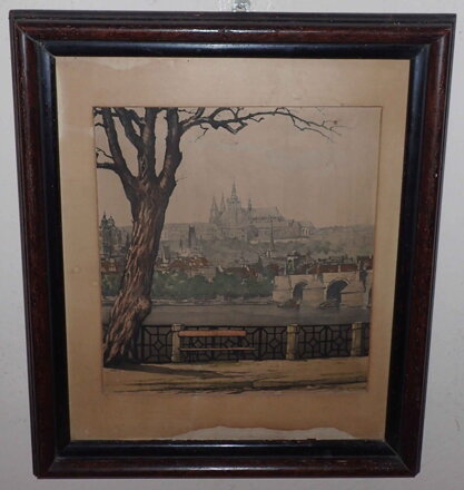 PRAŽSKÝ HRAD OD NÁBŘEŽÍ - RÖHLING VLADISLAV