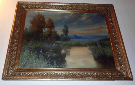 SOUMRAK NAD KRAJINOU S LOĎKAMI - SVOBODA K.