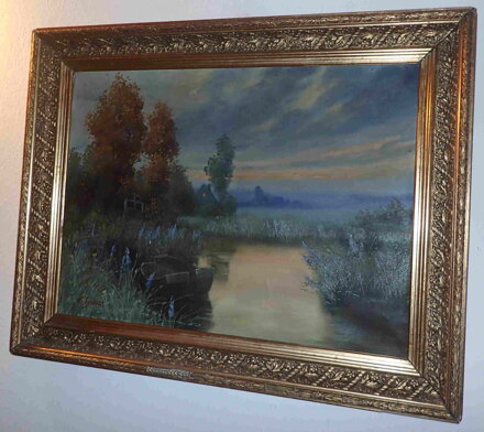 SOUMRAK NAD KRAJINOU S LOĎKAMI - SVOBODA K.