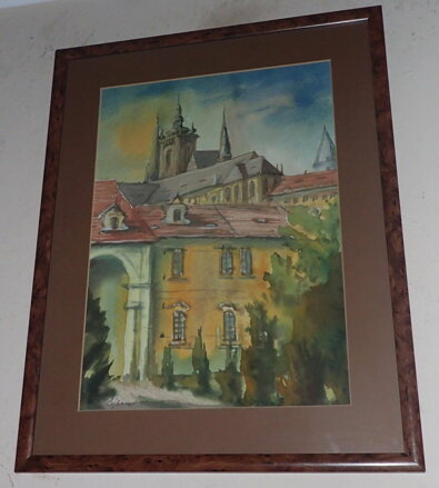 PRAHA PRAŽSKÝ HRAD OD VALDŠTEJNSKÉHO PALÁCE - SÝKORA IVAN