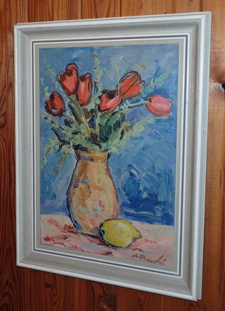 TULIPÁNY VE VÁZE - ROGOVSKÝ MIKULÁŠ