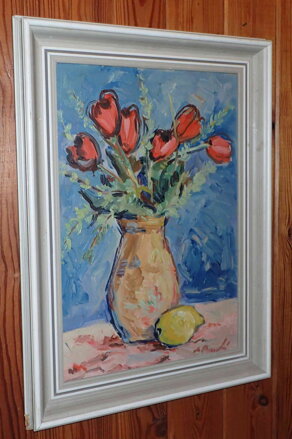 TULIPÁNY VE VÁZE - ROGOVSKÝ MIKULÁŠ