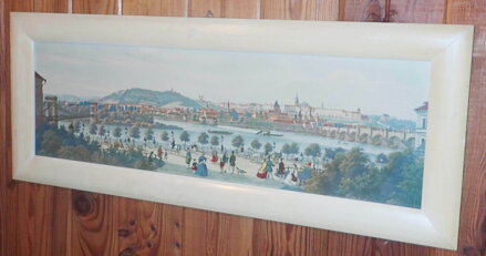 PANORAMATICKÝ POHLED NA PRAHU - VINCENC MORSTADT, JOSEF RYBIČKA