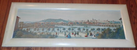 PANORAMATICKÝ POHLED NA PRAHU - VINCENC MORSTADT, JOSEF RYBIČKA