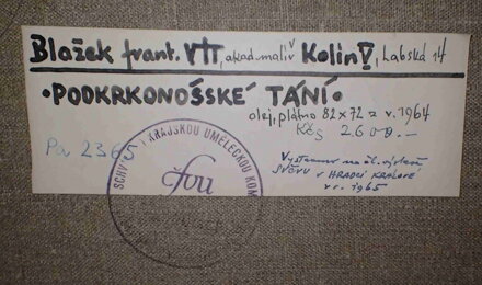 PODKRKONOŠSKÉ TÁNÍ - BLAŽEK FRANTIŠEK VÍT